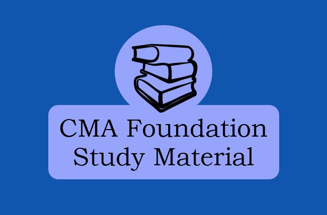 CMA Study Material June 2021 for CMA Foundation