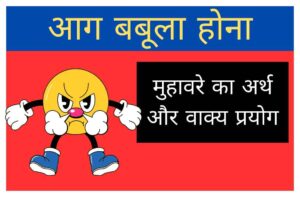 aag-babula-hona-muhavare-ka-arth